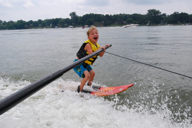 Tommy Waterskiing